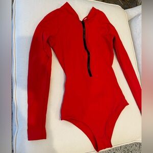Tavik red bodysuit / one piece swimsuit
